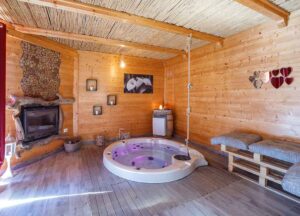 spa in legno il giardino dei flintstones