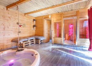 spa in legno il giardino dei flintstones